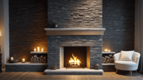Какой камень использовать для облицовки камина