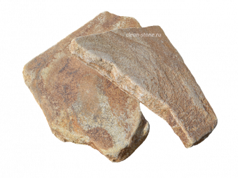 Кладочный камень из песчаника"Золотая Осень"галтованный 50-80 мм    